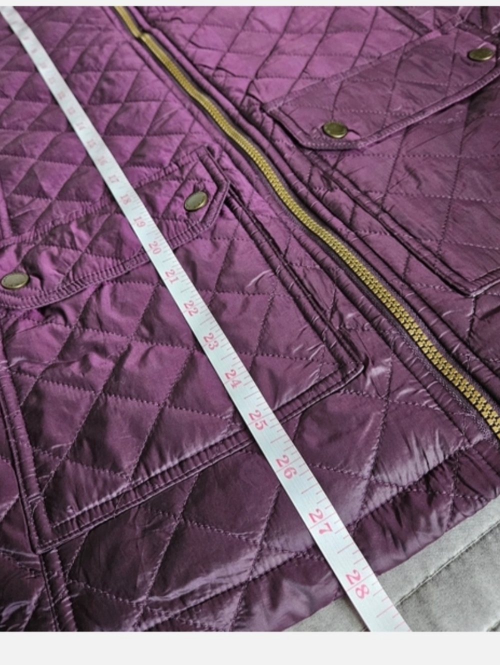 Weatherproof Women's Plum Quilted Utility Jacket - Picture 4 of 7